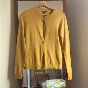 J Crew Mercantile Mustard Cardigan